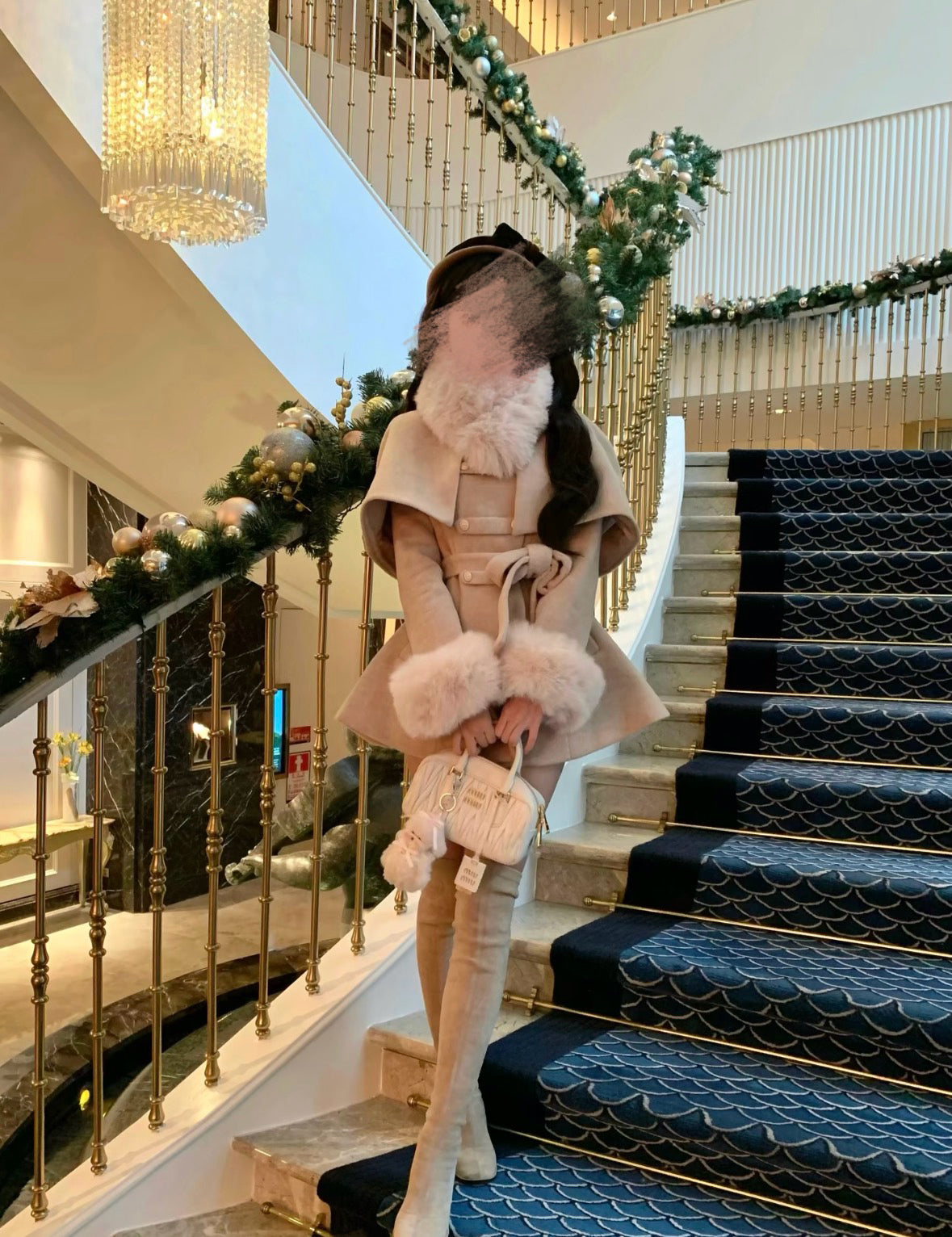 ケープ付きcoat 2色