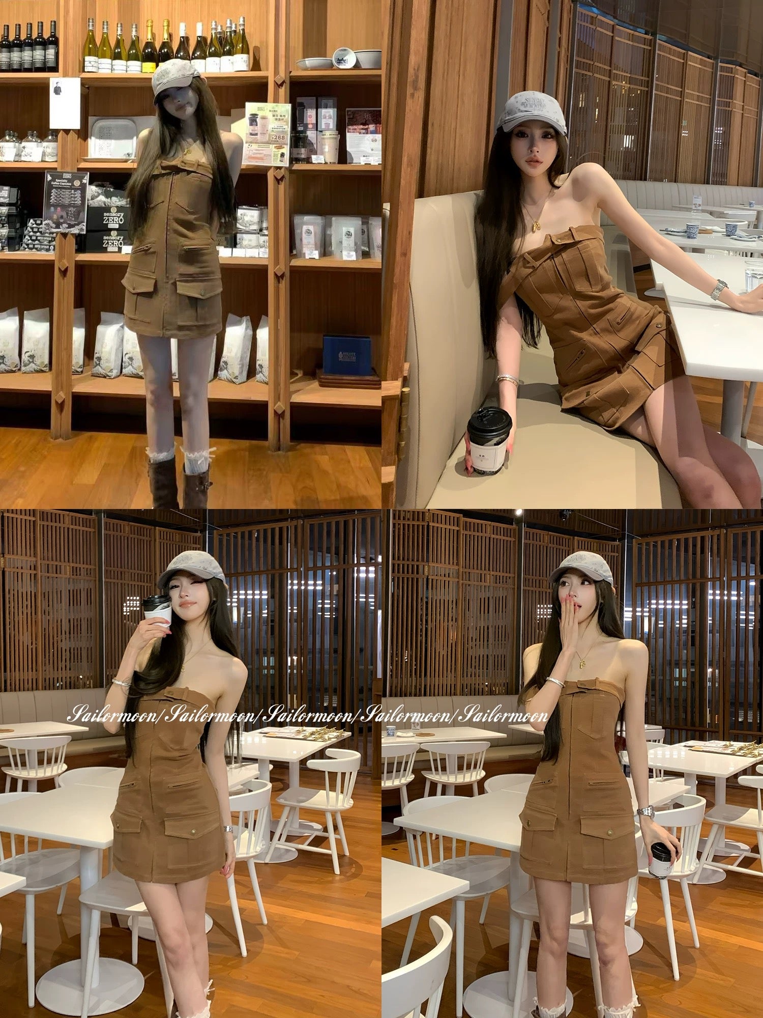 残り僅かdenimstrapless OP