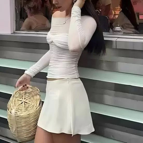 透け感トップス 4色